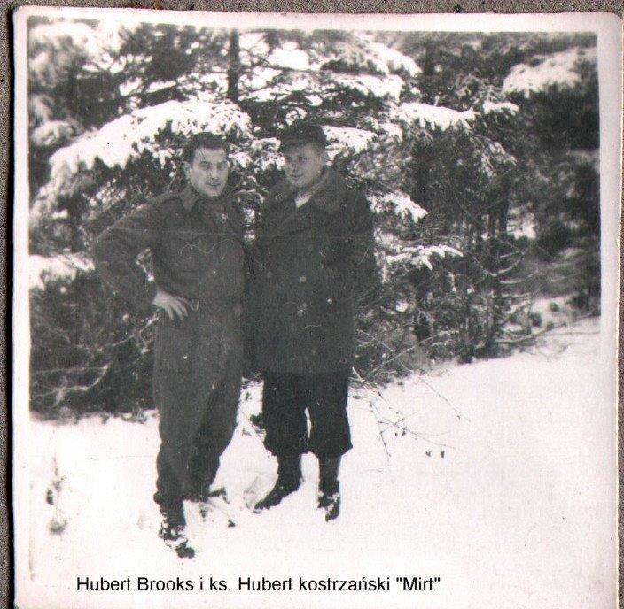 Photo: Hubert Brooks and Hubert Kostrzanski (Chaplain of 2<sup>nd</sup> Battalion 1 psp AK) 